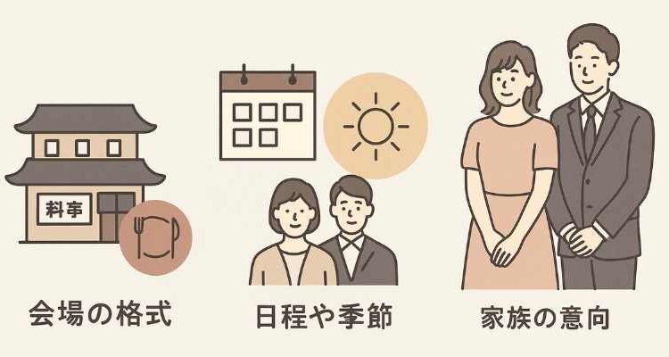 両家顔合わせの服装の判断基準