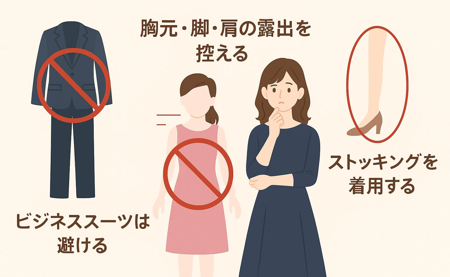 服装の注意点