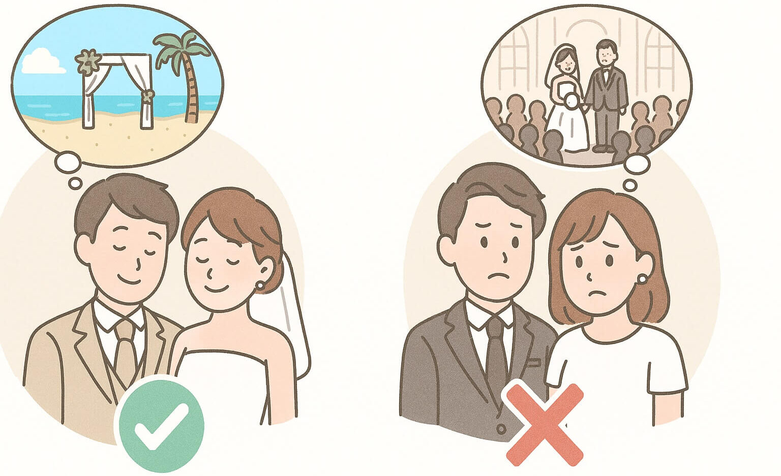 リゾ婚の向き不向き