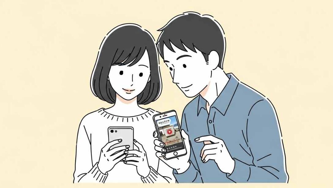 外注先を選ぶカップル