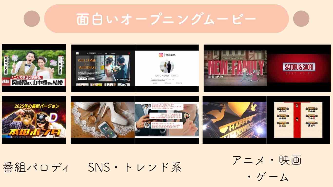 面白いオープニングムービー